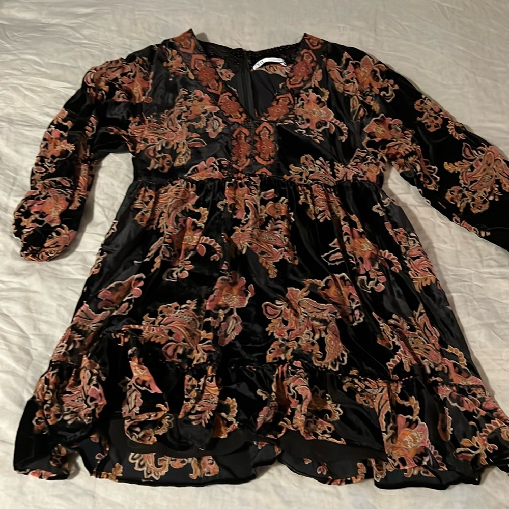 Zara velvet dress